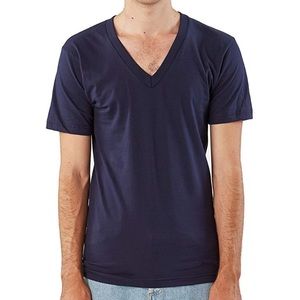 American apparel navy v-neck